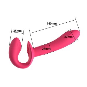 Penetrador Strapless com Plug Vaginal