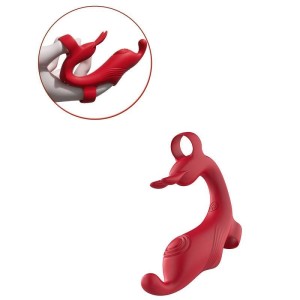 Dedeira Vibratória Recarregável com Estimulador Clitoriano