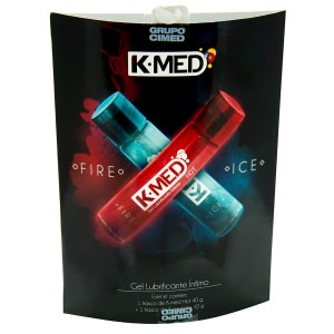 KIT GEL LUBRIFICANTE ÍNTIMO K-MED FIRE & ICE CIMED