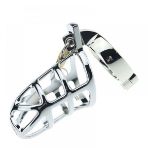 CINTO DE CASTIDADE VAZADO COM ANEL E CADEADO