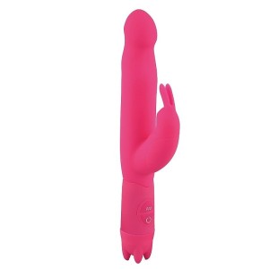  Vibrador Duplo Motor em Puro Silicone 10 Velocidades